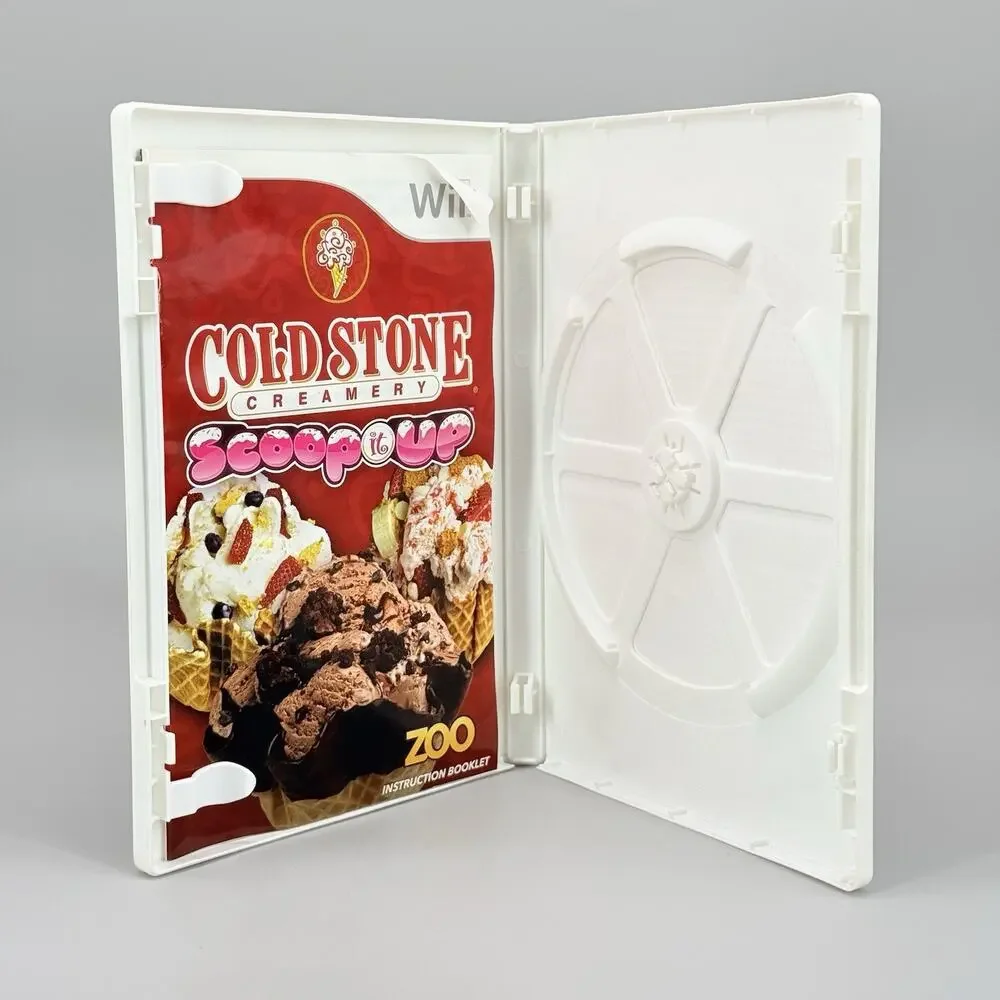 Cold Stone Creamery Original Nintendo Wii Replacement Case & Manual Only No Game